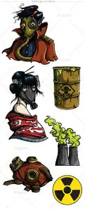 Dark Eco Vector Set
