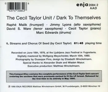 Cecil Taylor - Dark To Themselves (1976) {Enja 2084 2 rel 1990}