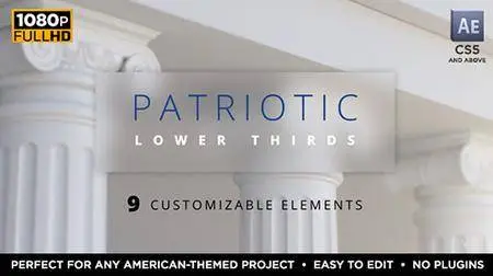 Patriotic Lower Thirds 18139016