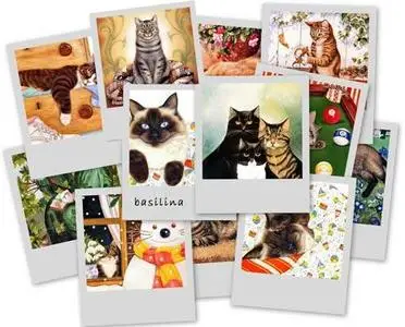 Drawn cats