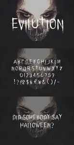 Evilution - Horror Typeface