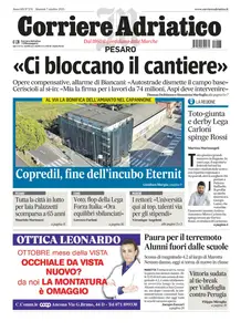 Corriere Adriatico Pesaro - 7 Ottobre 2025