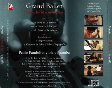 Paolo Pandolfo, Guido Balestracci, Thomas Boysen, Dolores Costoyos, Mitzi Meyerson - Marin Marais: Grand Ballet (2002)