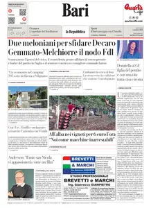 la Repubblica Bari - 1 Ottobre 2025