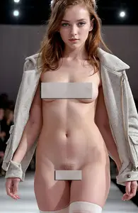 Nude Fashion Show (AI Generated)