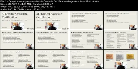 [FR] Cours de Certification Ingénieur Associé en IA