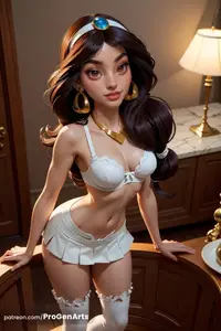 Jasmine - in Miniskirt (AI Generated)