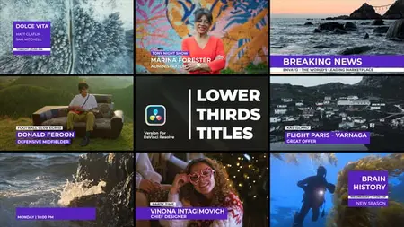 Lower Thirds Titles | DaVinci Resolve 58029282