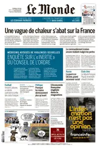 Le Monde du Vendredi 20 Juin 2025