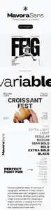 Mavora Sans Serif Font Family - 45 Weights