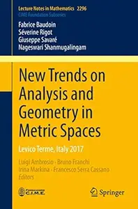 New Trends on Analysis and Geometry in Metric Spaces: Levico Terme, Italy 2017