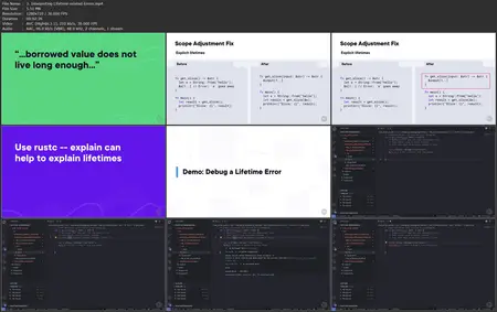 Rust: Advanced Pattern Matching and Lifetime Concepts