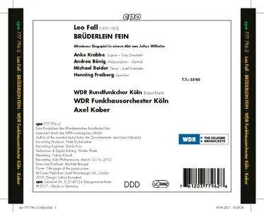 Andrea Bonig, Michael Roider, Anke Krabbe, WDR Sinfonieorchester Köln & Axel Kober - Fall: Brüderlein fein (2017)