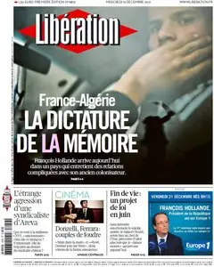 Libération du Mercredi 19 Décembre 2012