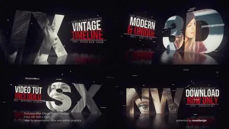 Vintage Timeline Title - Project for After Effects (Videohive)