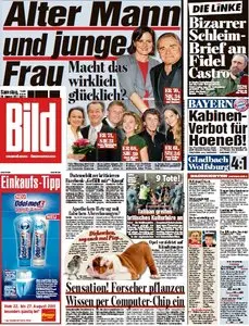 Bild Zeitung vom 20 August 2011