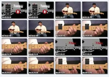 Learning Guitar Step 1 - How to play guitar instructional video(DVDrip)