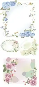 Flower frames Vector 2
