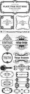 Vectors - Ornamental Vintage Labels 56