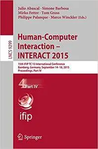 Human-Computer Interaction – INTERACT 2015, Part IV