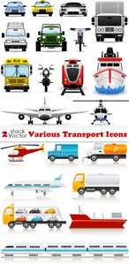 Vectors - Various Transport Icons