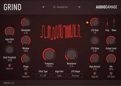 Audio Damage AD035 Grind v1.0.0 WiN OSX