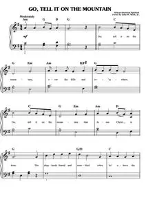 Christmas Sheet Music - Go Tell It On The Mountain