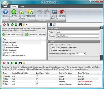 Kristanix Software File Renamer Turbo 2.75 Portable