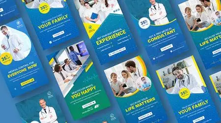 Medical Healthcare Promo Stories Pack 36249111