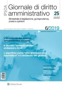 Giornale di diritto amministrativo - Dicembre 2019