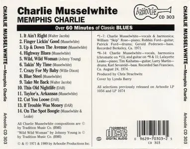 Charlie Musselwhite - Memphis Charlie (1989)