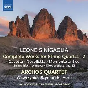 Archos Quartet, Wawrzyniec Szymański - Sinigaglia: Complete Works for String Quartet, Vol. 2 (2023)