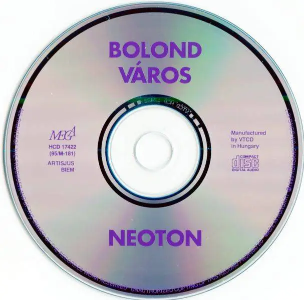 Neoton - Bolond Város (1970) {1995, Reissue}