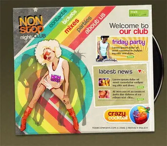 NONstop nightCLUB - Flash Website Template
