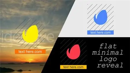 Flat Minimal Logo Reveal - After Effects Project (Videohive)