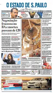 Jornal O Estado de São Paulo = 8 de fevereiro de 2012 - Quarta 