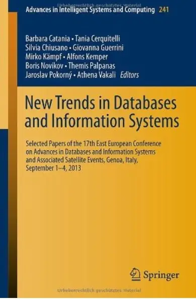 New Trends in Databases and Information Systems