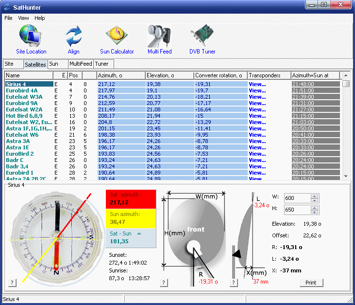 SatHunter 2.5.0.62 Bilingual