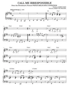 Call Me Irresponsible - Dinah Washington, Frank Sinatra, Jack Jones, Michael Buble (Piano Vocal)