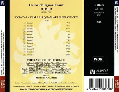 Manfredo Kraemer, The Rare Fruits Council - Heinrich Ignaz Franz von Biber: Sonatae - tam aris quam aulis servientes (1998)