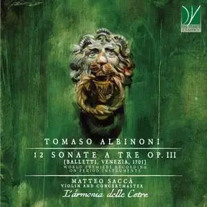 Matteo Saccà & L'armonia delle Cetre - Tomaso Albinoni: 12 Sonate a tre Op. 3 (2022)