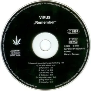 Virus - Remember Live (1973) [Reissue 2004]