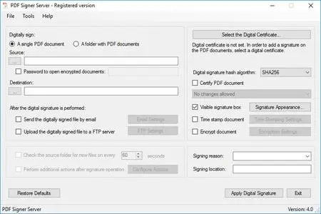 PDF Signer Server 5.0