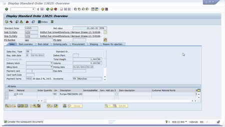 SAP Data Analysis for Sales Documents and More