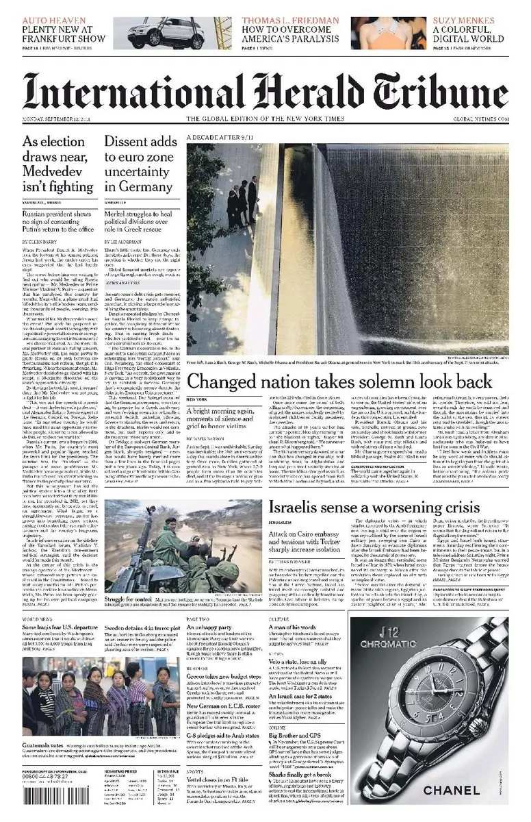 International Herald Tribune (12.09.2011)