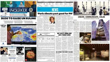Philippine Daily Inquirer – October 17, 2016