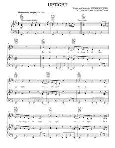 Uptight (Everything's Alright) - Stevie Wonder (Piano-Vocal-Guitar)