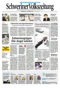 Schweriner Volkszeitung 05.11.2009 (Ausgabe Stadt Schwerin)