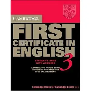 Cambridge First Certificate in English 3-Book  