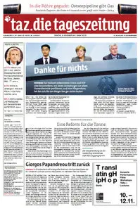 Tageszeitung TAZ vom 08 November 2011